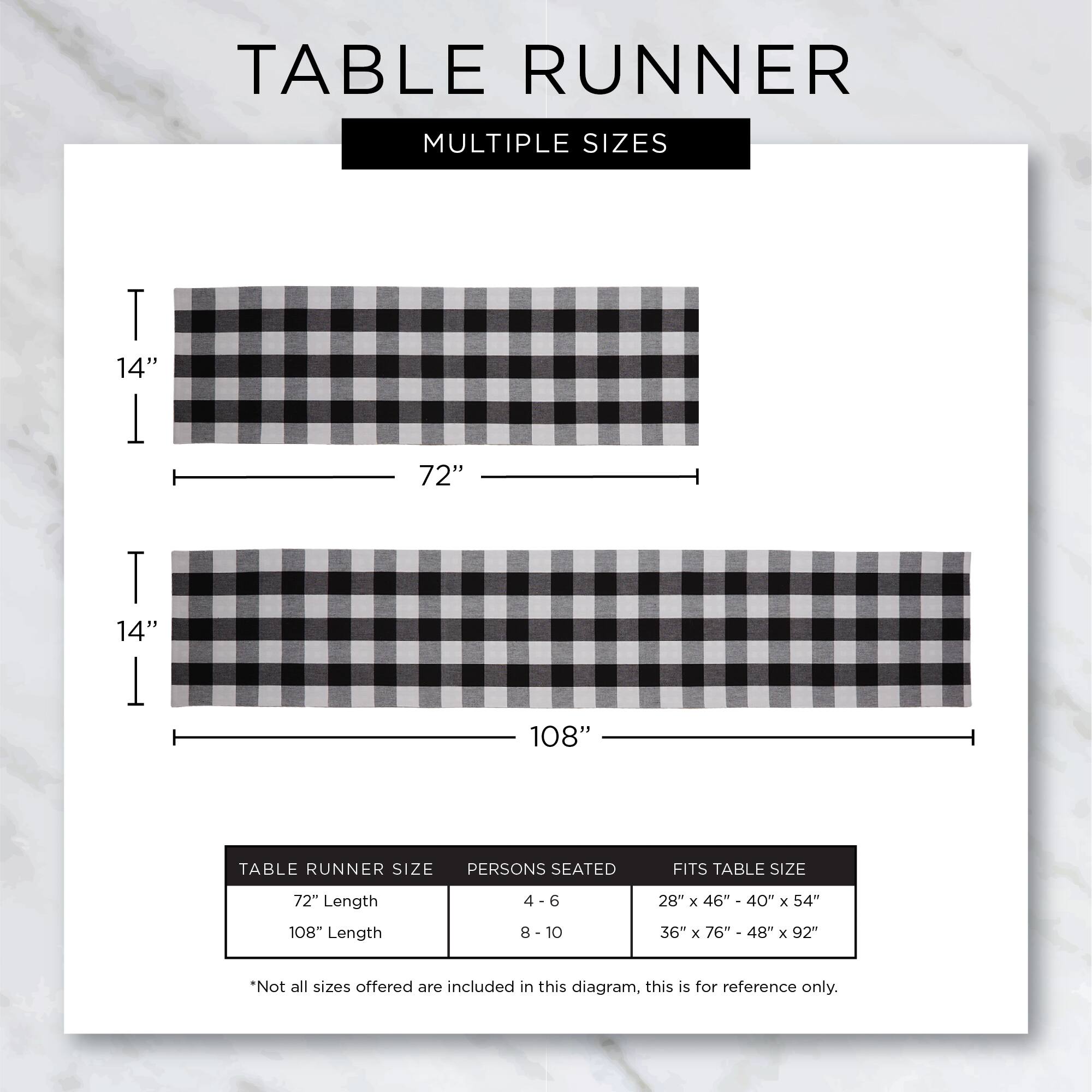 DII® 108" Yuletide Plaid Table Runner